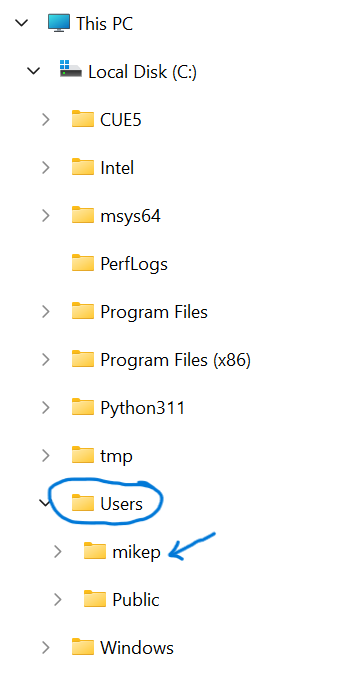 C:Users[your user name]
